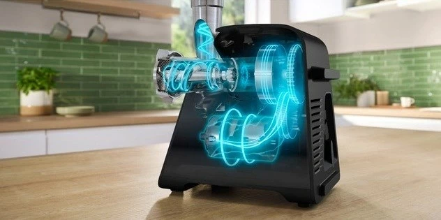 Električni mlinček za meso Bosch MFWS660B, 500 W, črno/srebrn