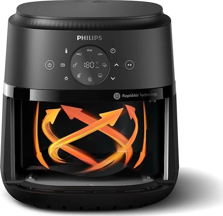 Friteza na vroč zrak Ovi Mini 2000 Philips NA221/00, črn