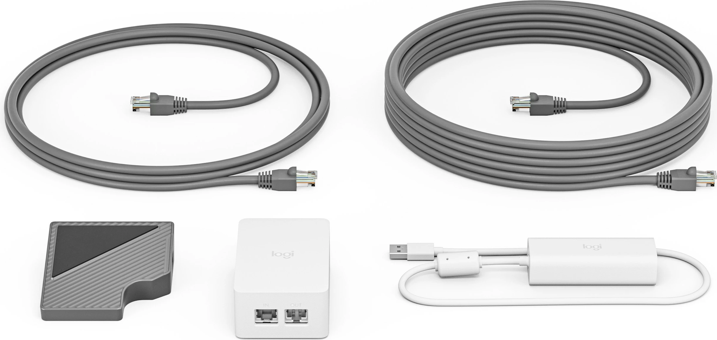 Kit Cat5e, 40 m, grafit Logitech
