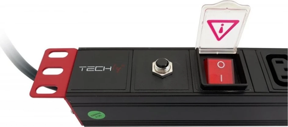 Shir za napajanje 19" 1U z 8 vtičnicami C13, 2 m kabel C14 za UPS, Techly 109559