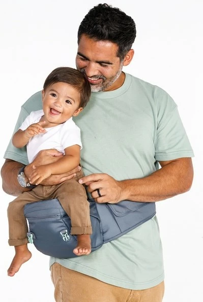 Večfunkcijski nosilec za dojenčke 5-v-1 s sedežem na boku, B-kids, 150300012, 0m+ 5,5–20,4 kg, siv