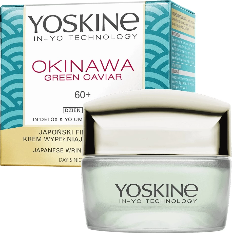 Krema za obraz za zrelo kožo Yoskine Okinawa Green Caviar 60+, 50 ml