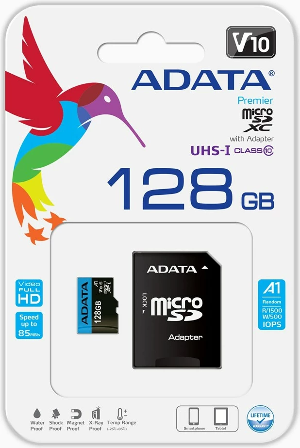 Kartica microSD Adata, 128 GB, Class 10