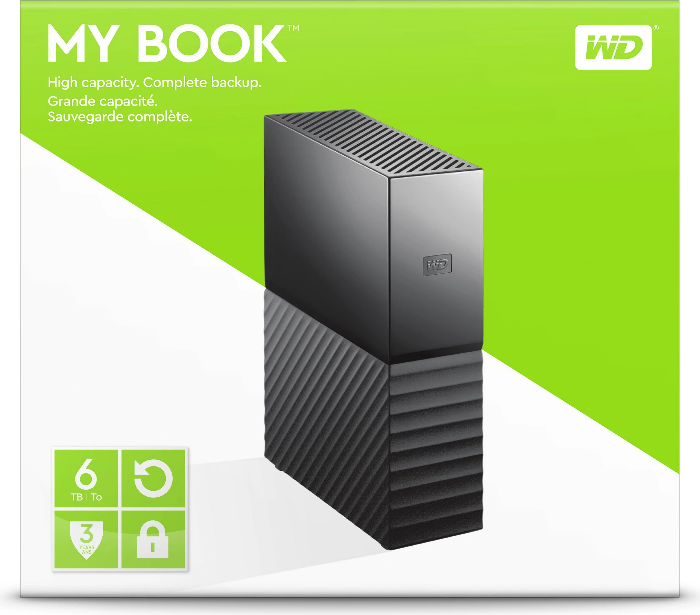 Zunanje naročilo za shranjevanje 6 TB, 3,5", USB 3.2 Gen 1, črn Western Digital My Book