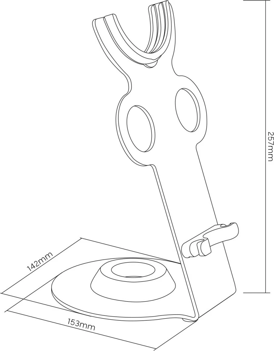 Držalo za sušilec las Maclean MC-973 za Dyson Supersonic, črno