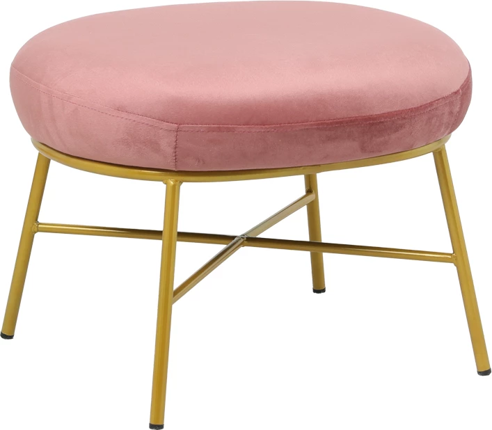 Kadifasta krogla Susanna, molična - z zlatimi kovinskimi nogami 56x47x40cm