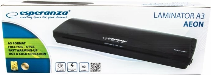 Plastifikator, 250 mm, črn - Esperanza EFL003