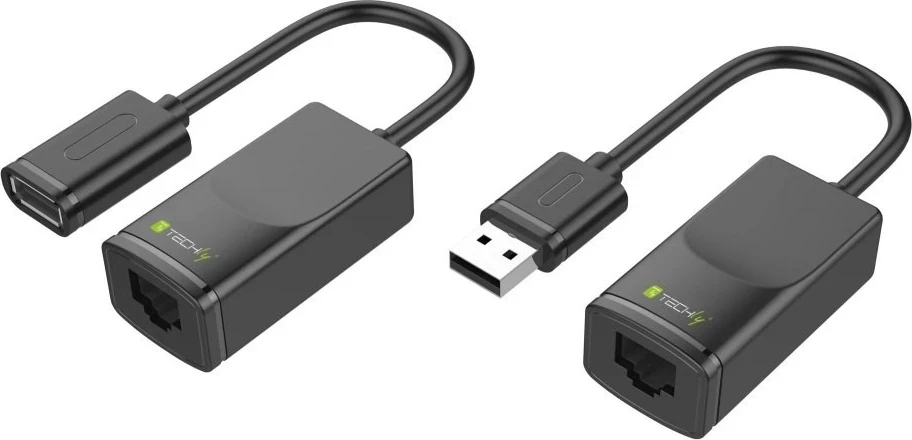 Razširilec USB Techly, črn
