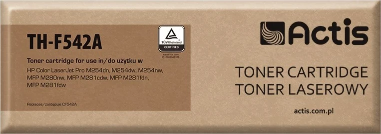 Zamenjalni toner Actis za tiskalnik HP, standarden; 1300 listov, rumene barve