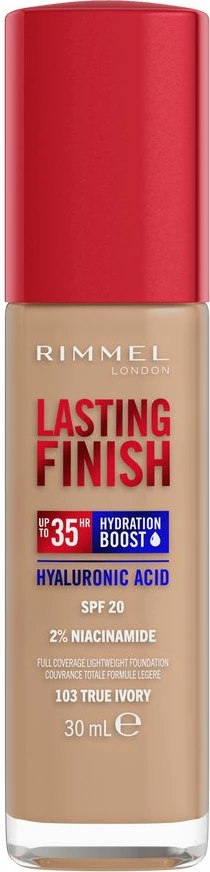 Teksturirana podlaga z dolgim trajanjem Rimmel Lasting Finish 35H 103 True Ivory 30 ml