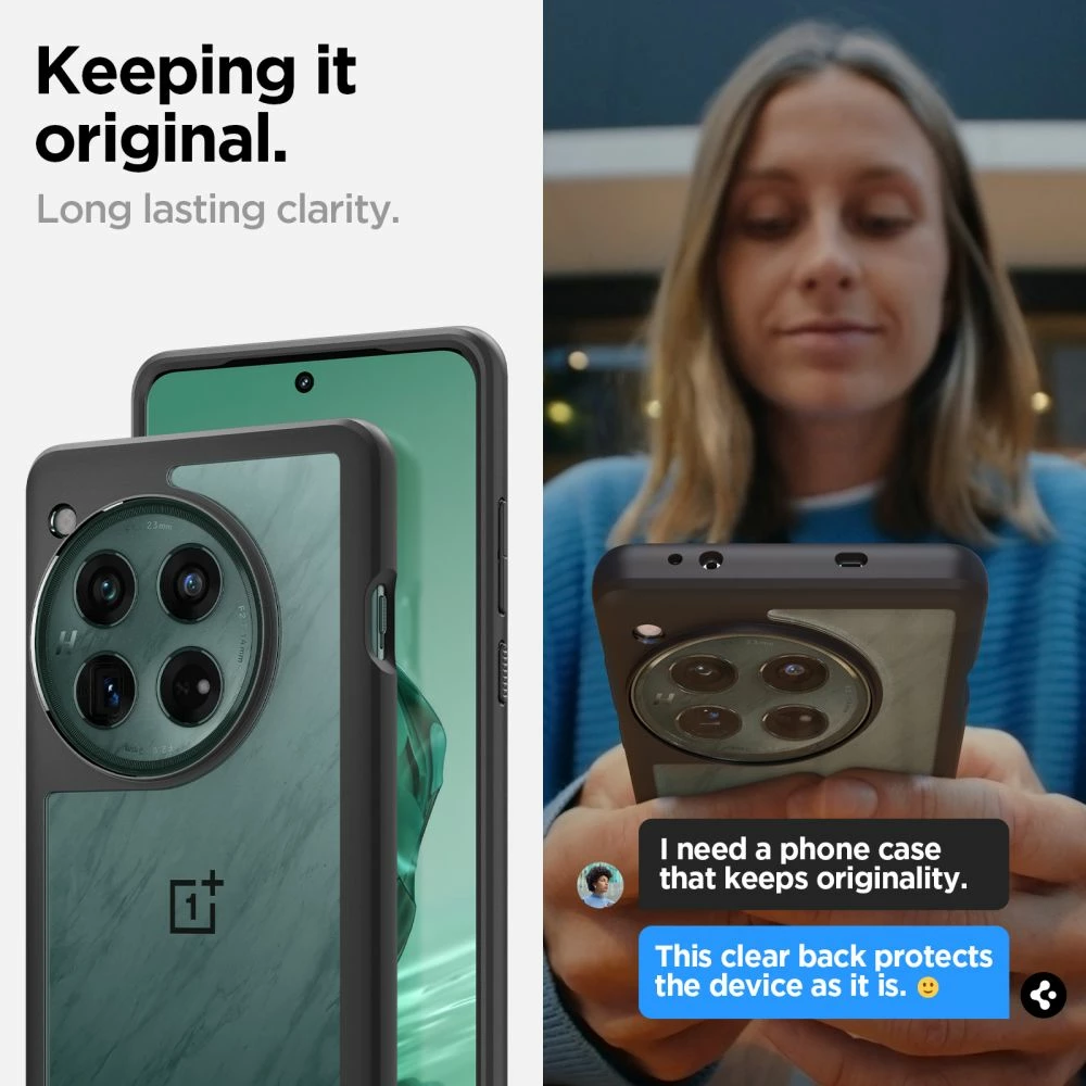 Ovitek Spigen Ultra Hybrid za OnePlus 12, mat črn