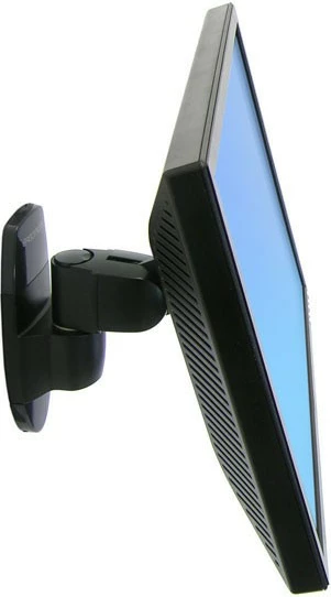 Stenski nosilec za monitor, Ergotron 200 Series, za 24", 11,3 kg, VESA 75x75/100x100, črn