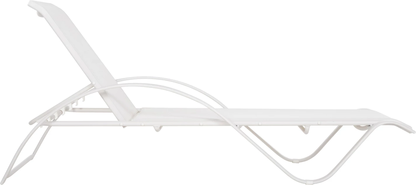 Profesionalno ležišče WAKANA iz aluminija belo s tekstilom belo FH5133.02 194x54-66x30 cm