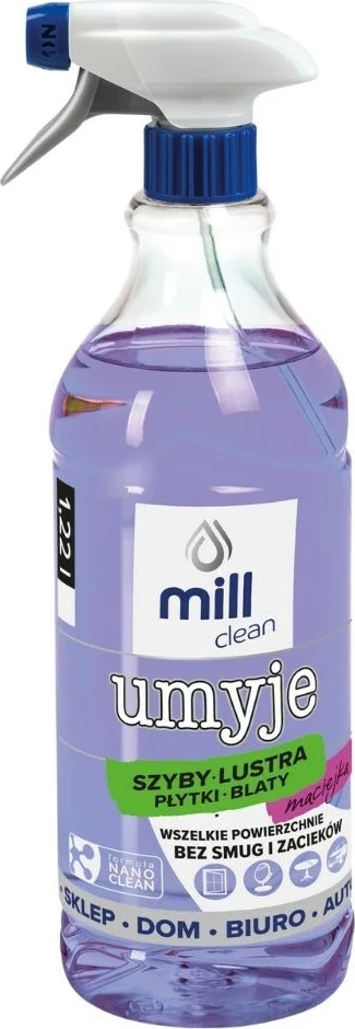 Čistilo za steklo Madonis Mill Clean Maciejka, 1,22 L, vijolično
