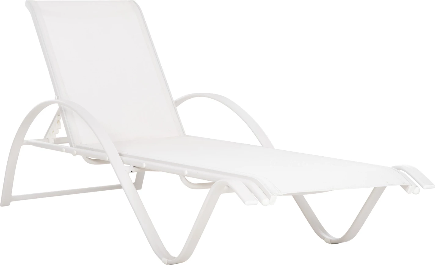 Profesionalno ležišče WAKANA iz aluminija belo s tekstilom belo FH5133.02 194x54-66x30 cm