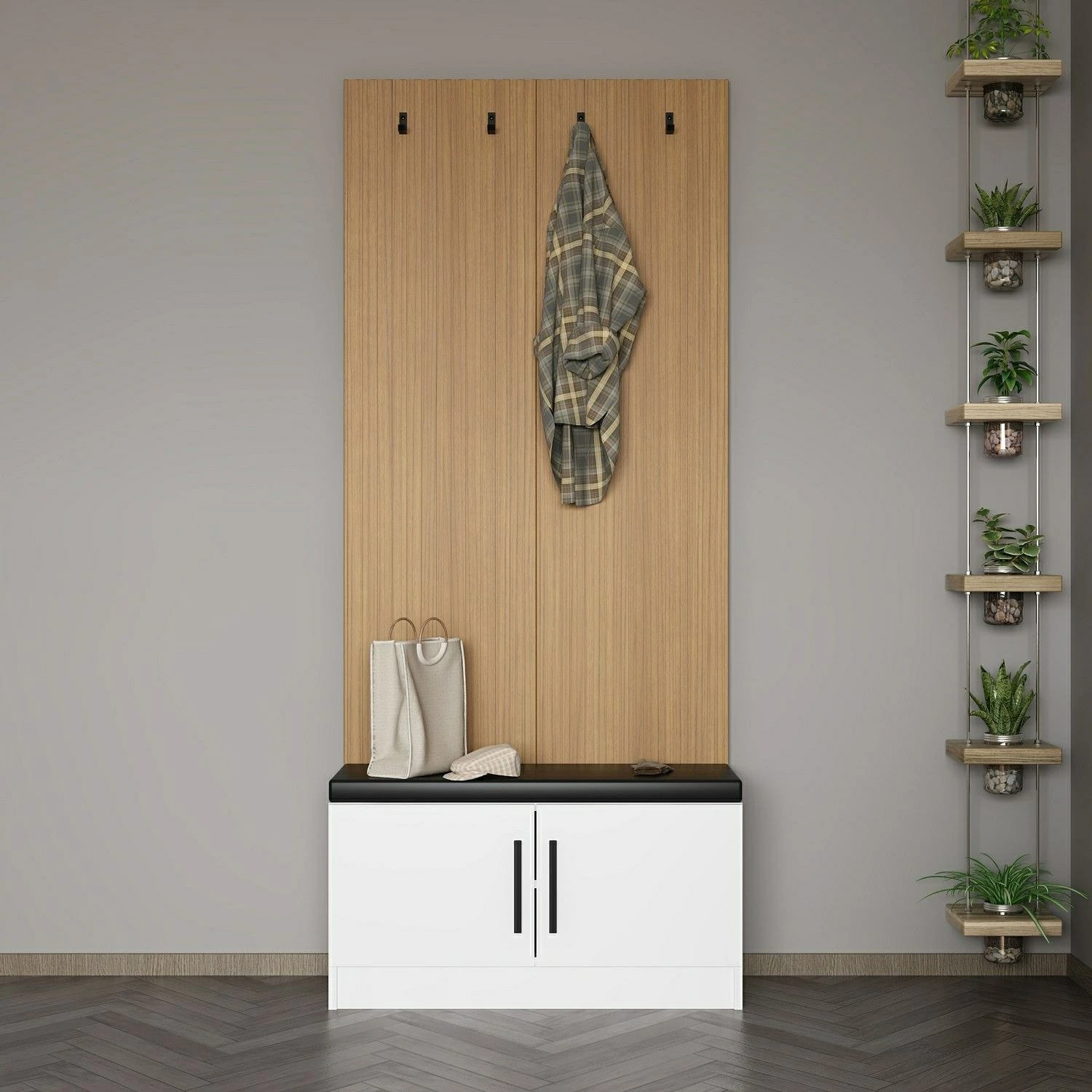 Stojalo za predsobo, belo, Skye Decor Noah - 8287