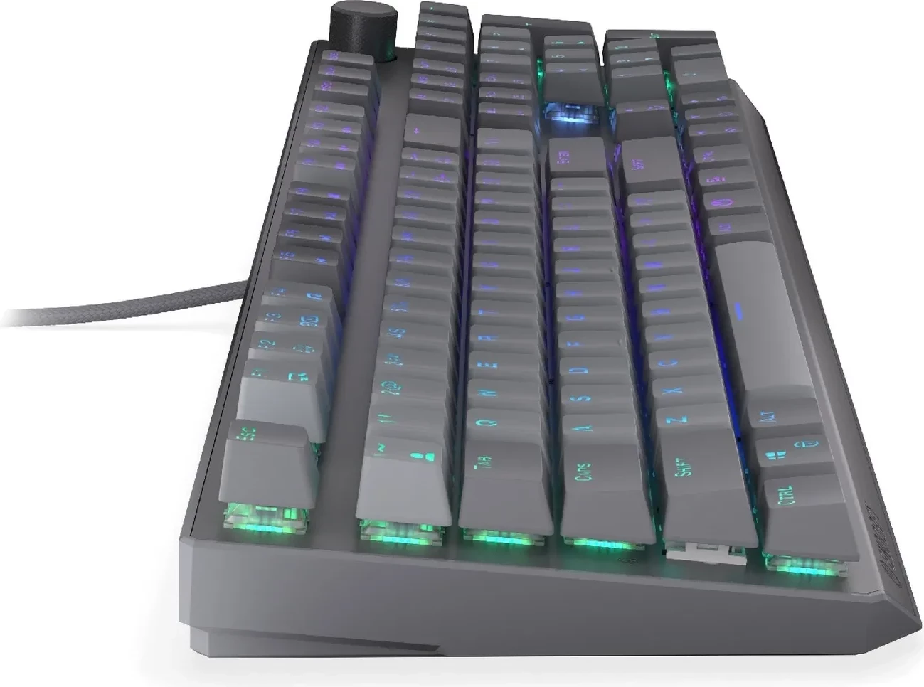 Mehanska tipkovnica Endorfy Thock V2, RGB, polna velikost, USB-C, siva