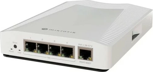 Stikalo MikroTik CRS304-4XG-IN, 10G Ethernet, PoE, belo