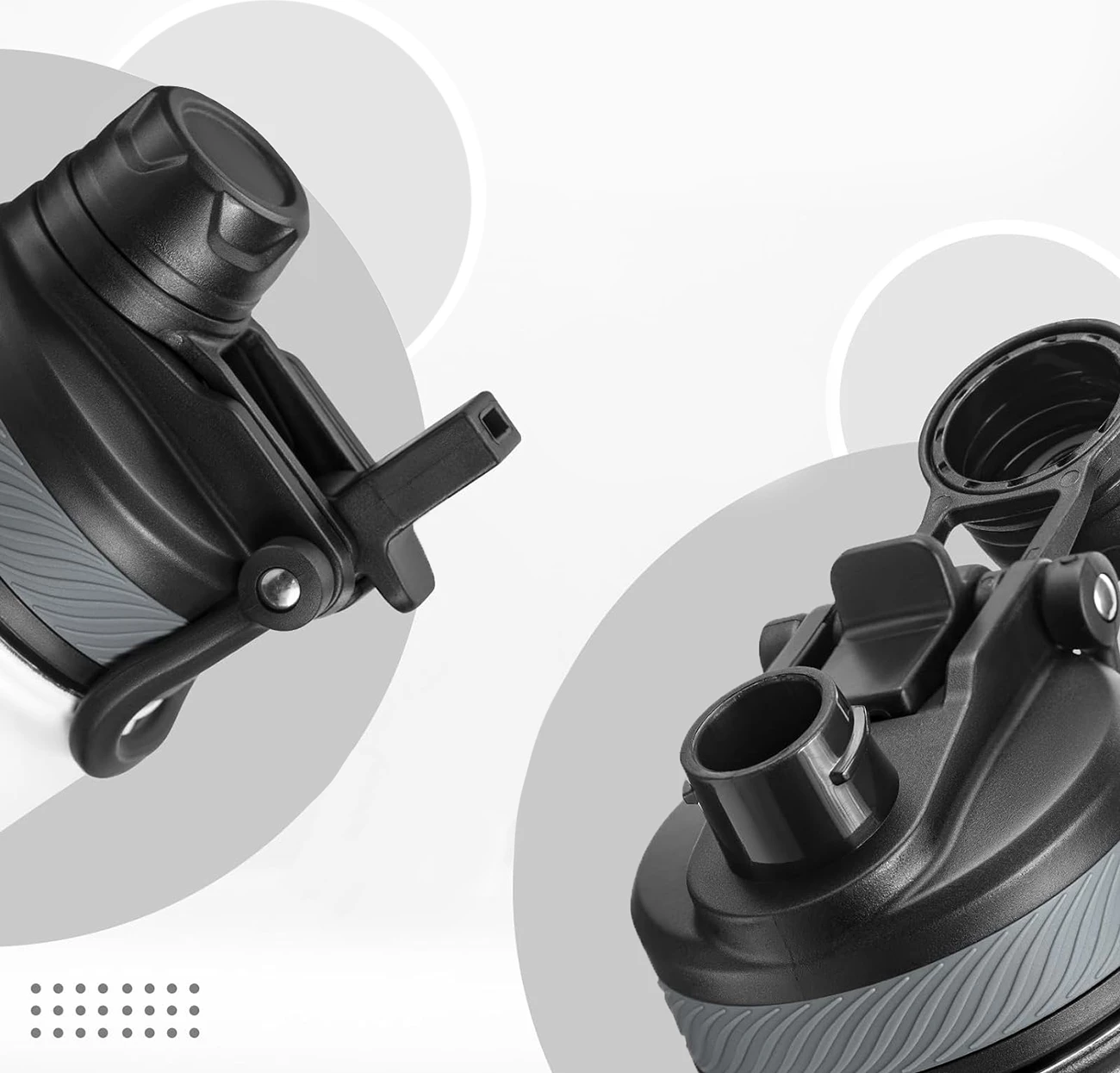 Športni termos Rockbros 35210029001, 550 ml, črn