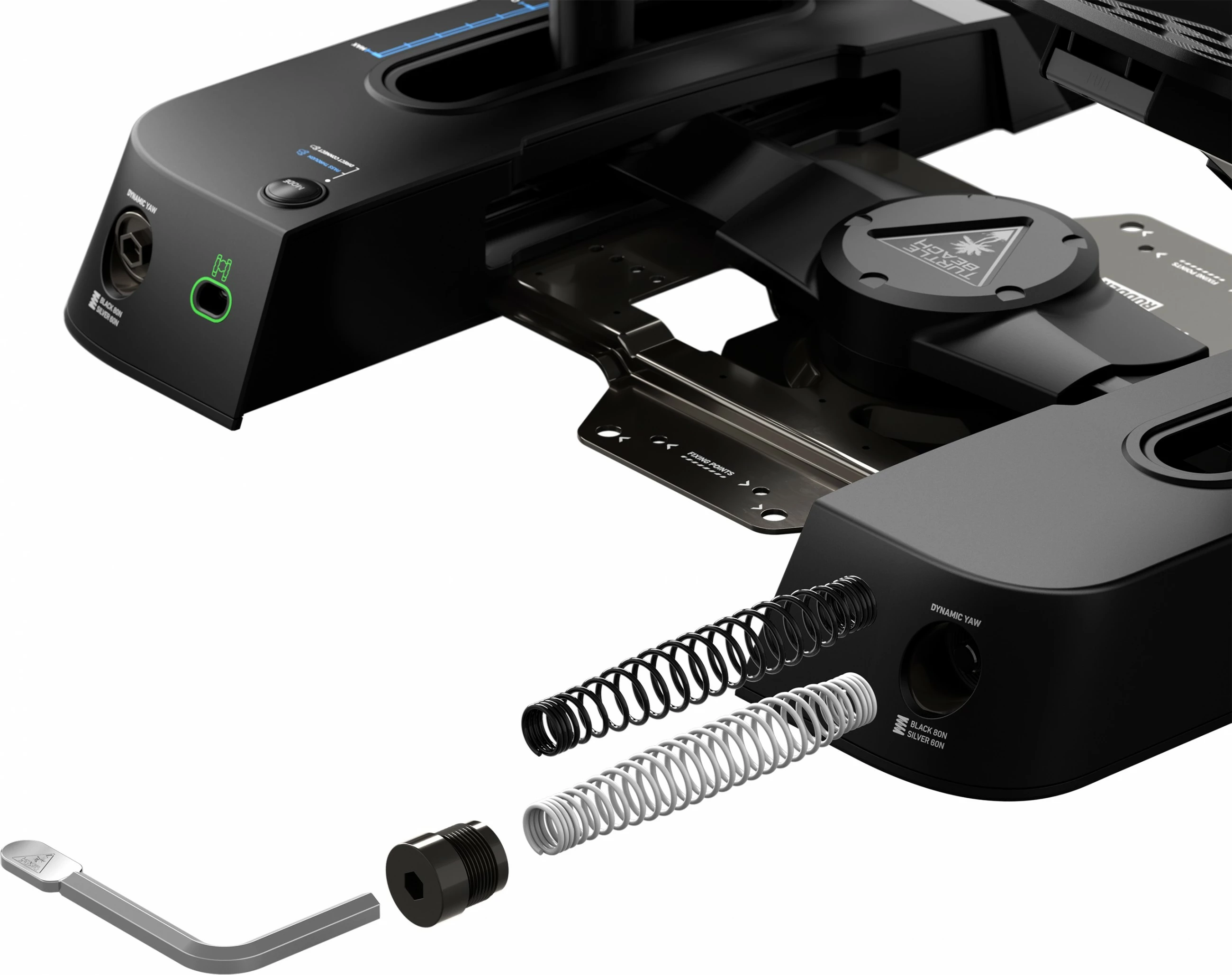 Rudderske pedale za simulator letenja Turtle Beach VelocityOne za Xbox/PC, črne