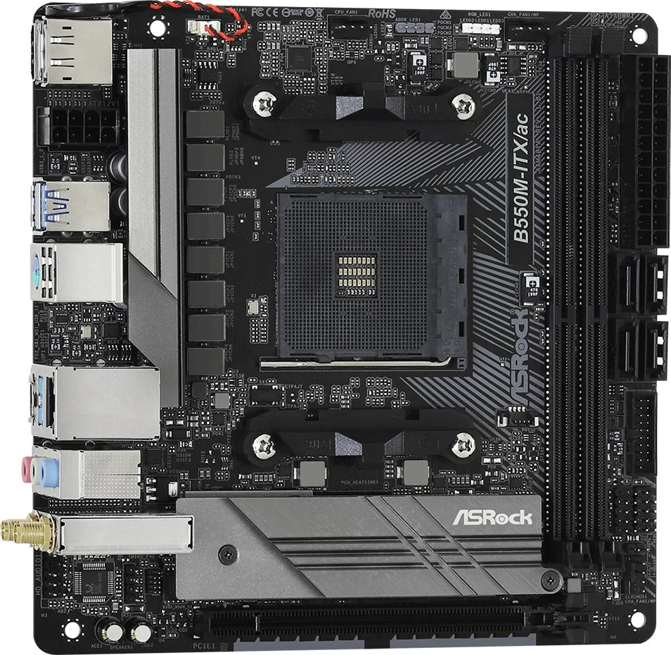 Matična plošča Asrock B550M-ITX/ac, AMD B550