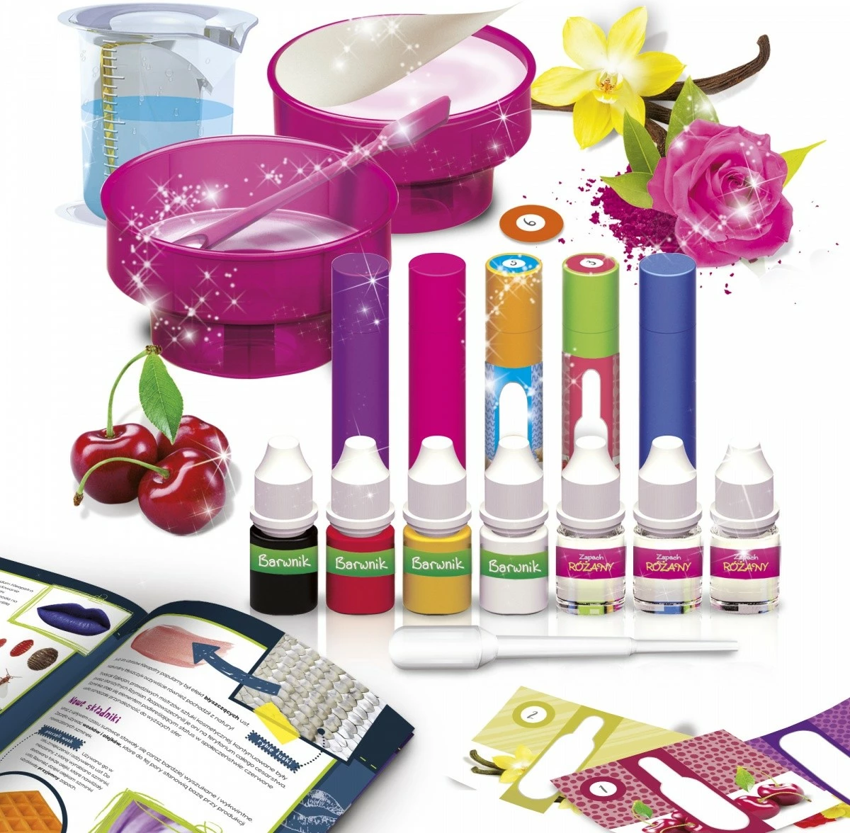 Izobraževalni set Tovarna šmink Lisciani Laboratory I'm a Genius - Lipstick Factory, za dekleta, 8+ let