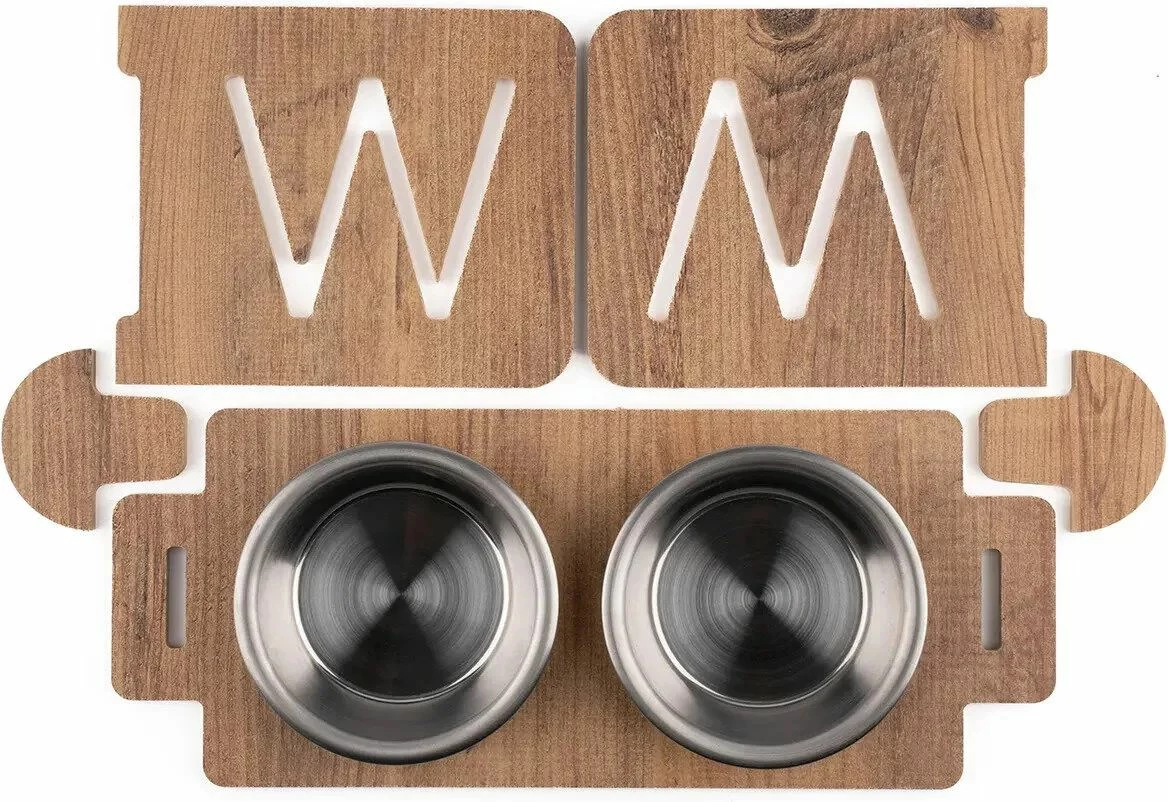 Dvojna posoda za hrano za živali Paws & Whiskers Apvm5