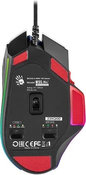 Igralni miška A4tech Bloody W95Max, USB, morska barva