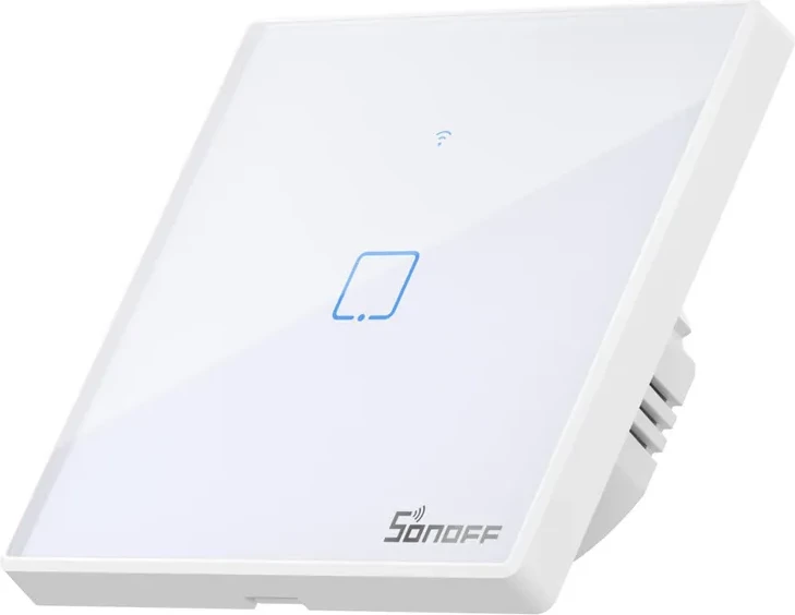 Pametno stikalo Sonoff T2EU1C-TX, 1 kanal, WiFi + RF 433 MHz, belo