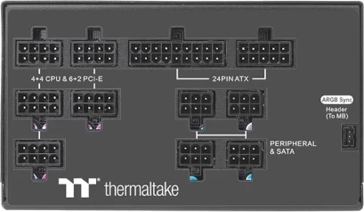 Napajalnik Thermaltake Toughpower PF1 ARGB Platinum 850W, popolnoma modularen, ARGB