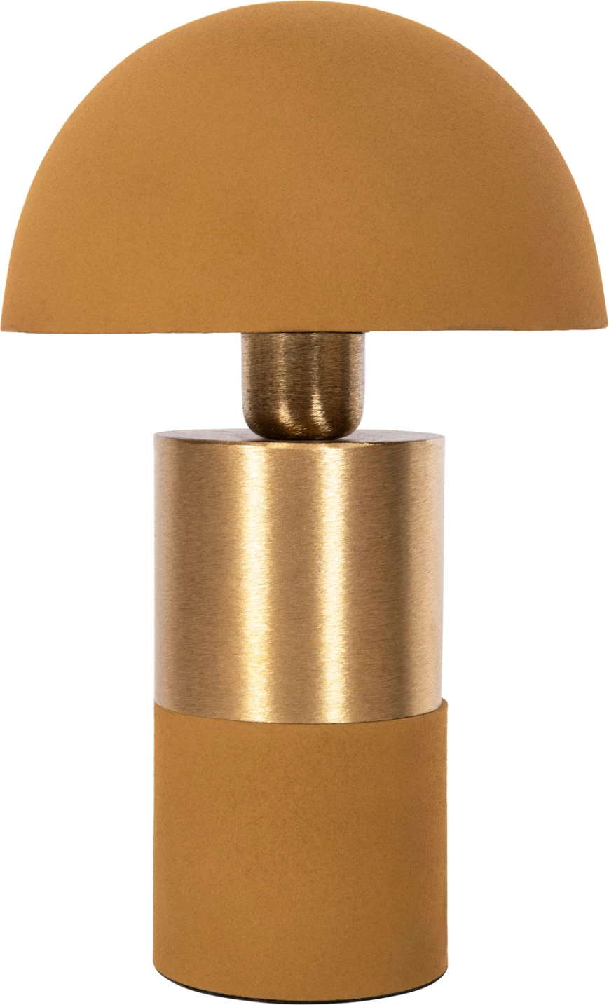 Namizna svetilka PUNE FH4254.10 kovinska v gorčično-zlati barvi Φ20,5x32,5Hcm