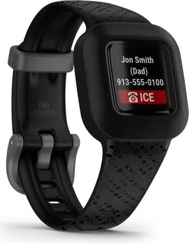 Pametna zapestnica Garmin Vivofit Jr. 3, 1,4 cm (0,55"), črna