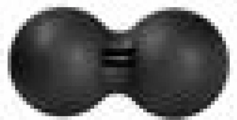 Dvojen masažni žogic HMS BLM02 12 × 24 cm