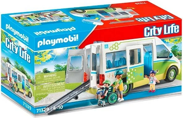Igrača set šolski avtobus Playmobil City Life 71329, 53 delov