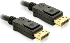 DisplayPort kabel 2 m, moški-moški, črn — DeLOCK