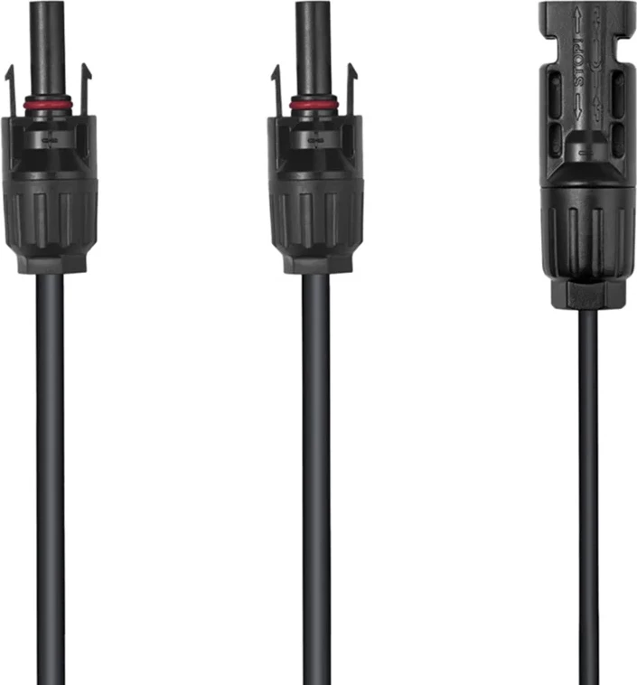 Kabel za povezavo sončnih panelov EcoFlow, 30 cm, črn