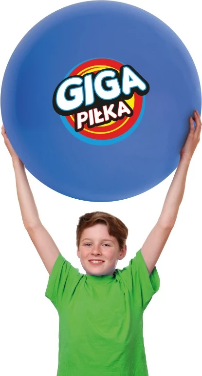 Gigantska napihljiva žoga Giga Blue Epee, plastika, 2,5 m, modra, z zračno črpalko