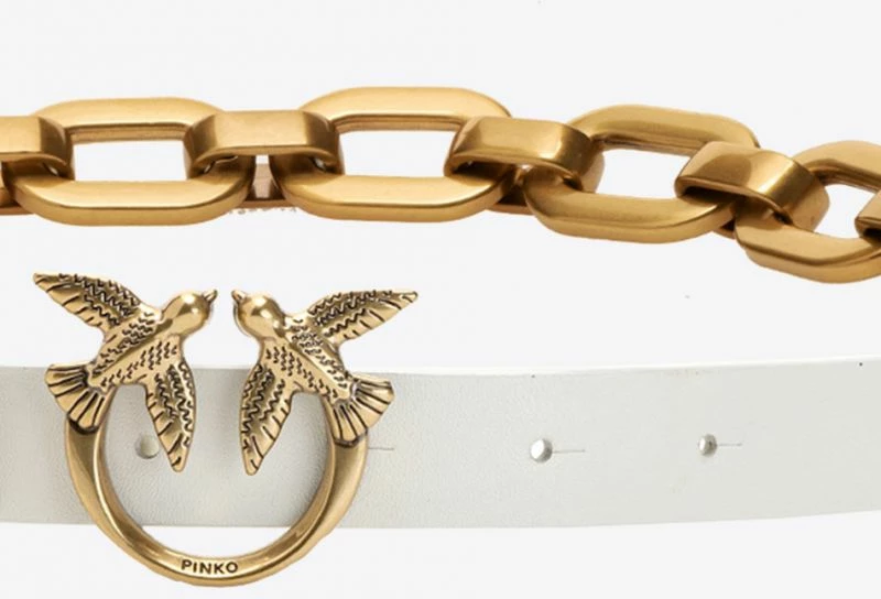 Ženski pas Love Birds Pinko, bel