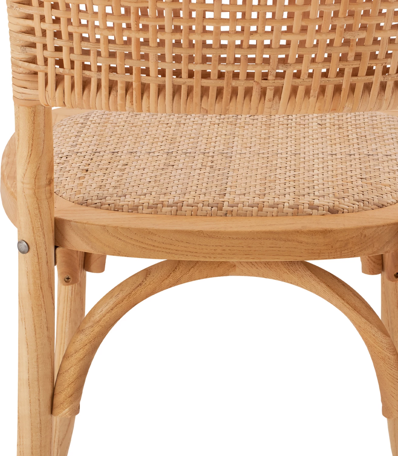 Lesen stol z ratanom v naravnem odtenku FH8752.01 49x54x89cm