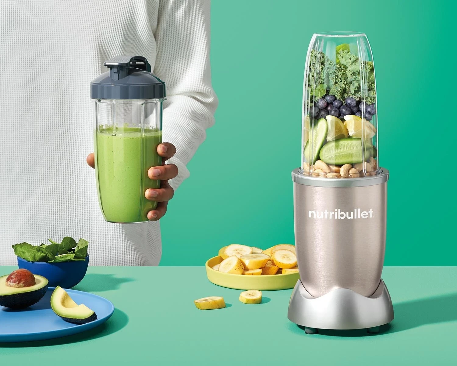 Blender 0,9 L, Nutribullet NB907CP, rjav