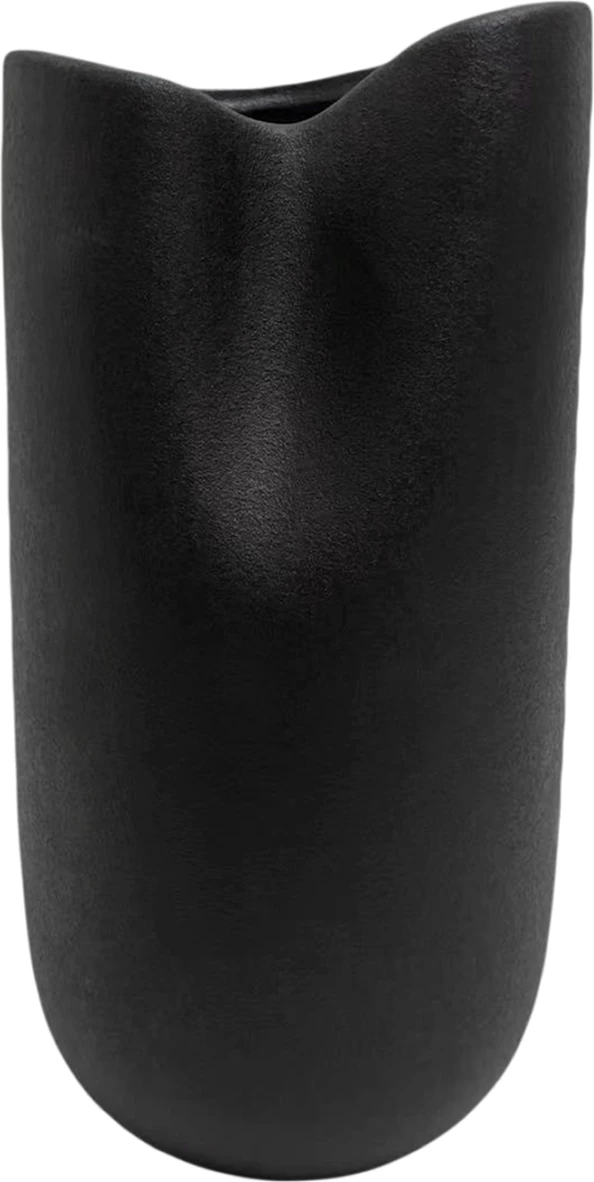 Keramična dekoracija za mizo glazura FH4607.02 mat črna 15,2x15x30Hcm