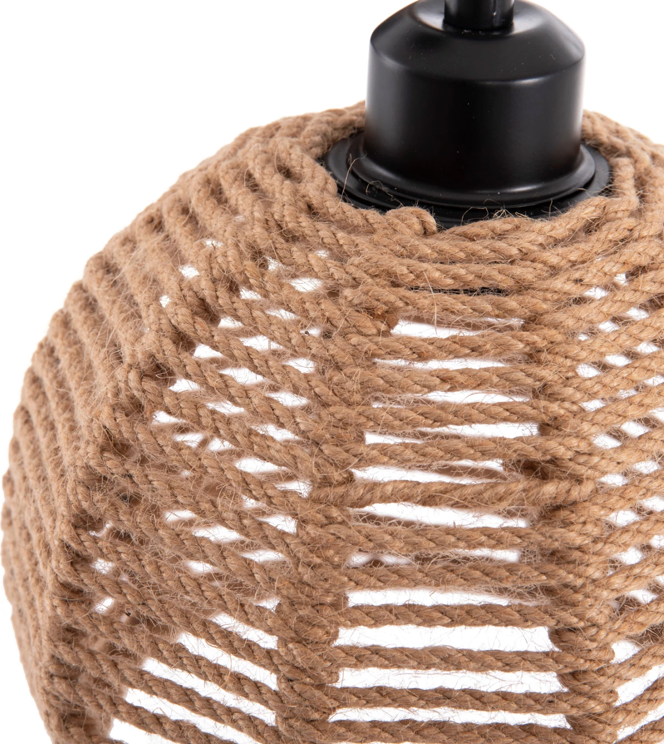 Stenska svetilka STOLT FH4483 kovinska osnova-konopljina vrv-[E27] 20x20x38-24Hcm