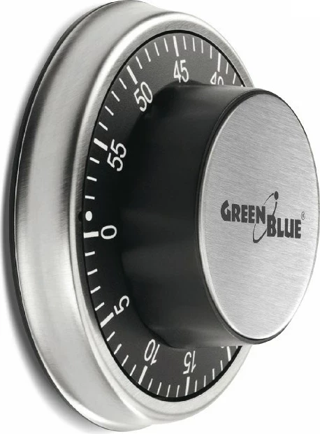 Mehanski timer GreenBlue 51348, srebrn