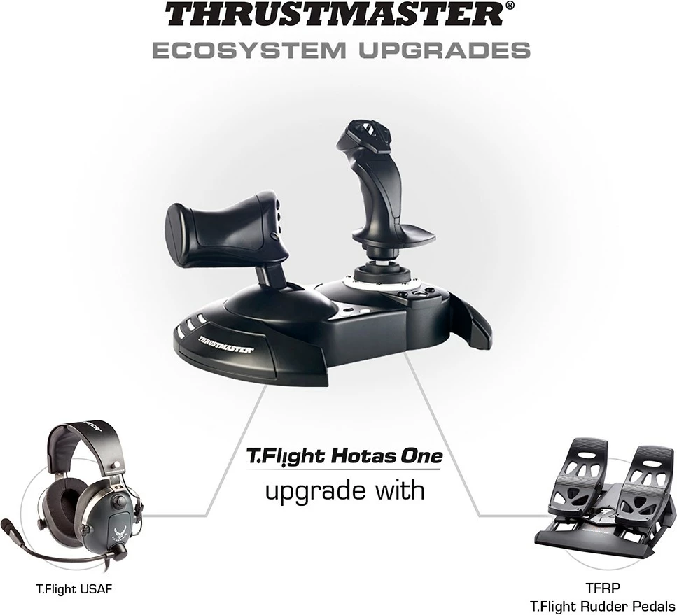 Joystick za simulacijo letenja T.Flight Hotas ONE Thrustmaster, PC, Xbox One, žični, črn