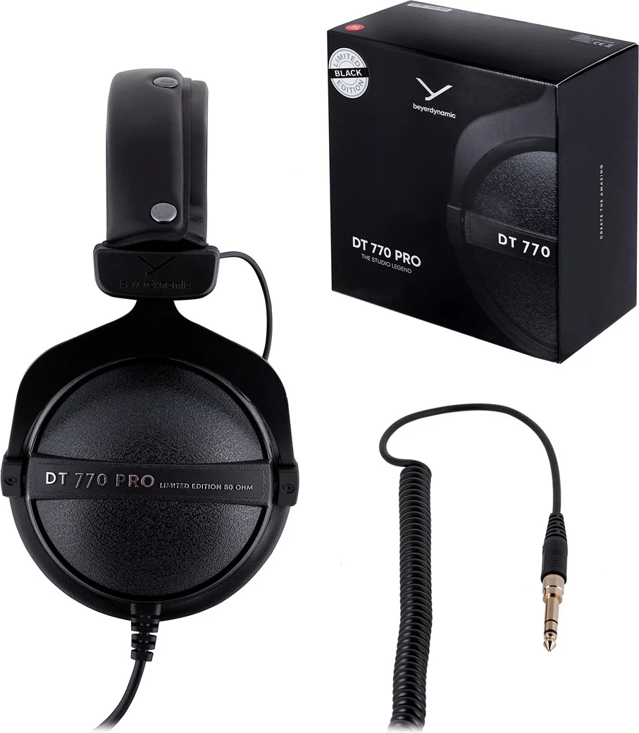 Zaprte studijske slušalke Beyerdynamic DT 770 Pro, črne
