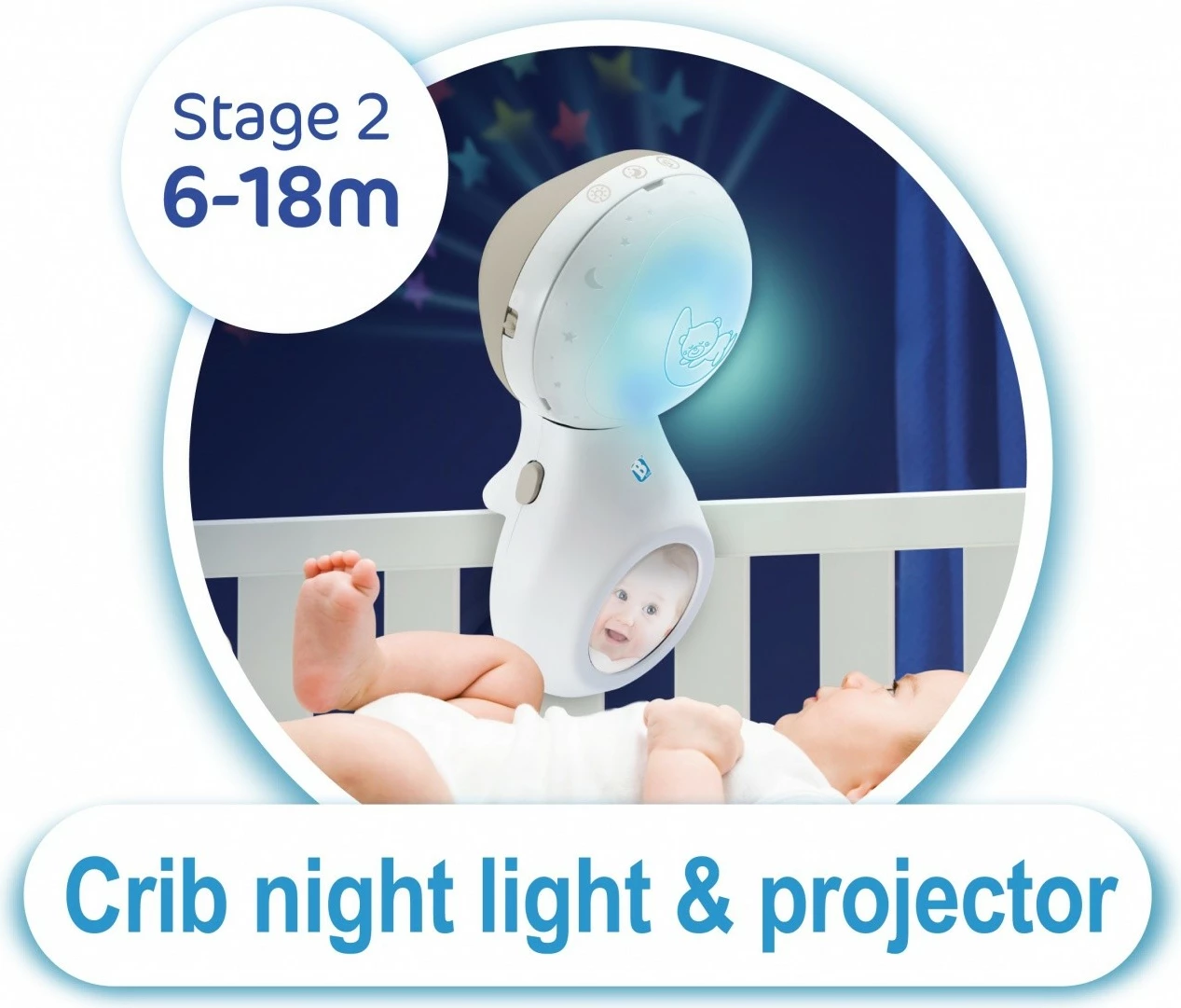 Glasbeni vrtiljak 3-v-1 za dojenčke, B-kids Infantino, bež/bele