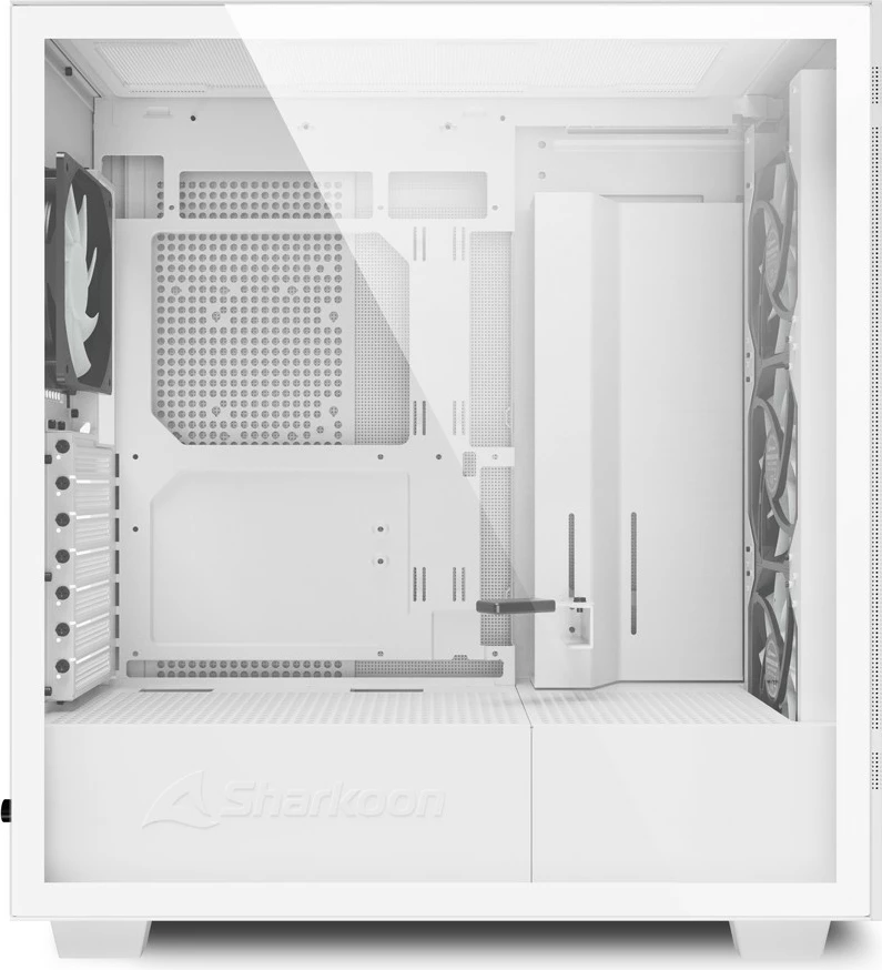 Midi ohišje Rebel C50 RGB, Sharkoon, belo