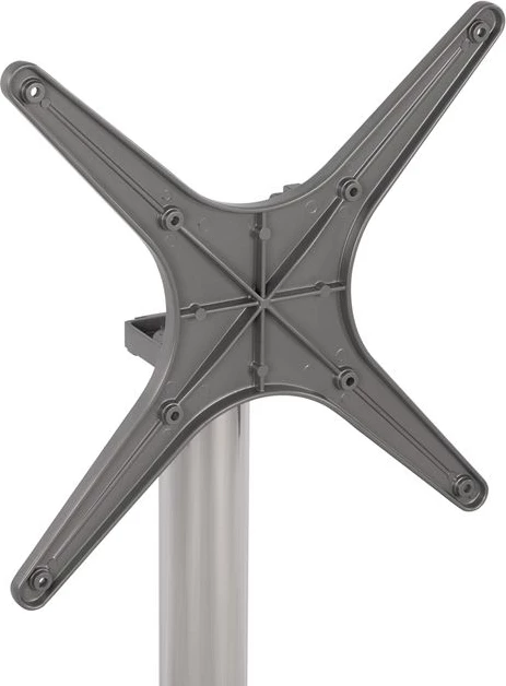 Zložljivo kromirano aluminijasto podnožje s križem 69x69x73-92cm FH459.03
