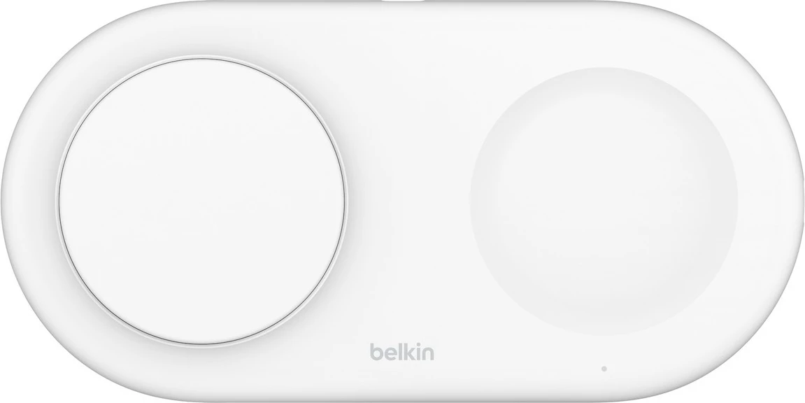 Brezžični polnilec, Belkin WIZ021vfWH, 15W, 2 napravi, USB Type-C, bel