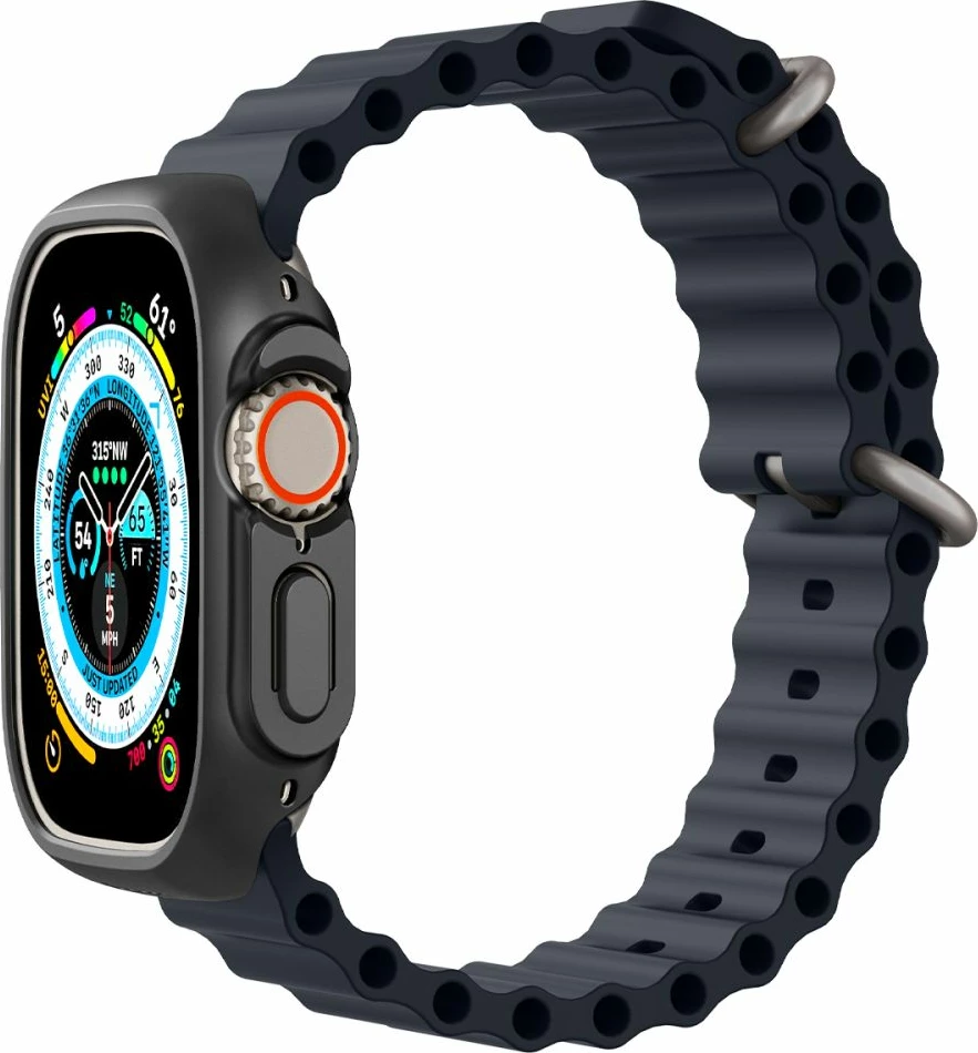 Ovitek za Apple Watch Ultra 49 mm Spigen Thin Fit, črn